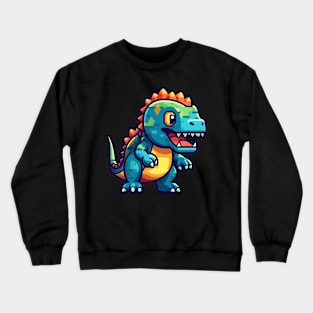 Pixel Rex - Cute 8-bit Dinosaur Crewneck Sweatshirt